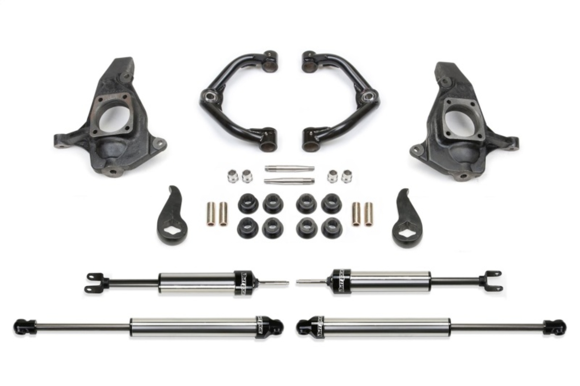 Picture of Fabtech 11-19 GM C/K2500HD/3500HD 4in Ultimate System w/Uniball UCA & DL Shocks