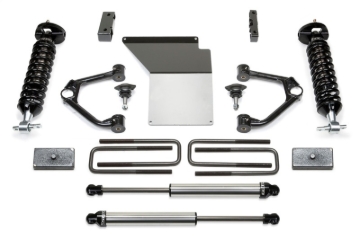 Picture of Fabtech 14-18 GM K1500 w/OE Alum. UCA 4in Budget UCA System w/DL 2.5 Coilovers & Rear DL Shocks