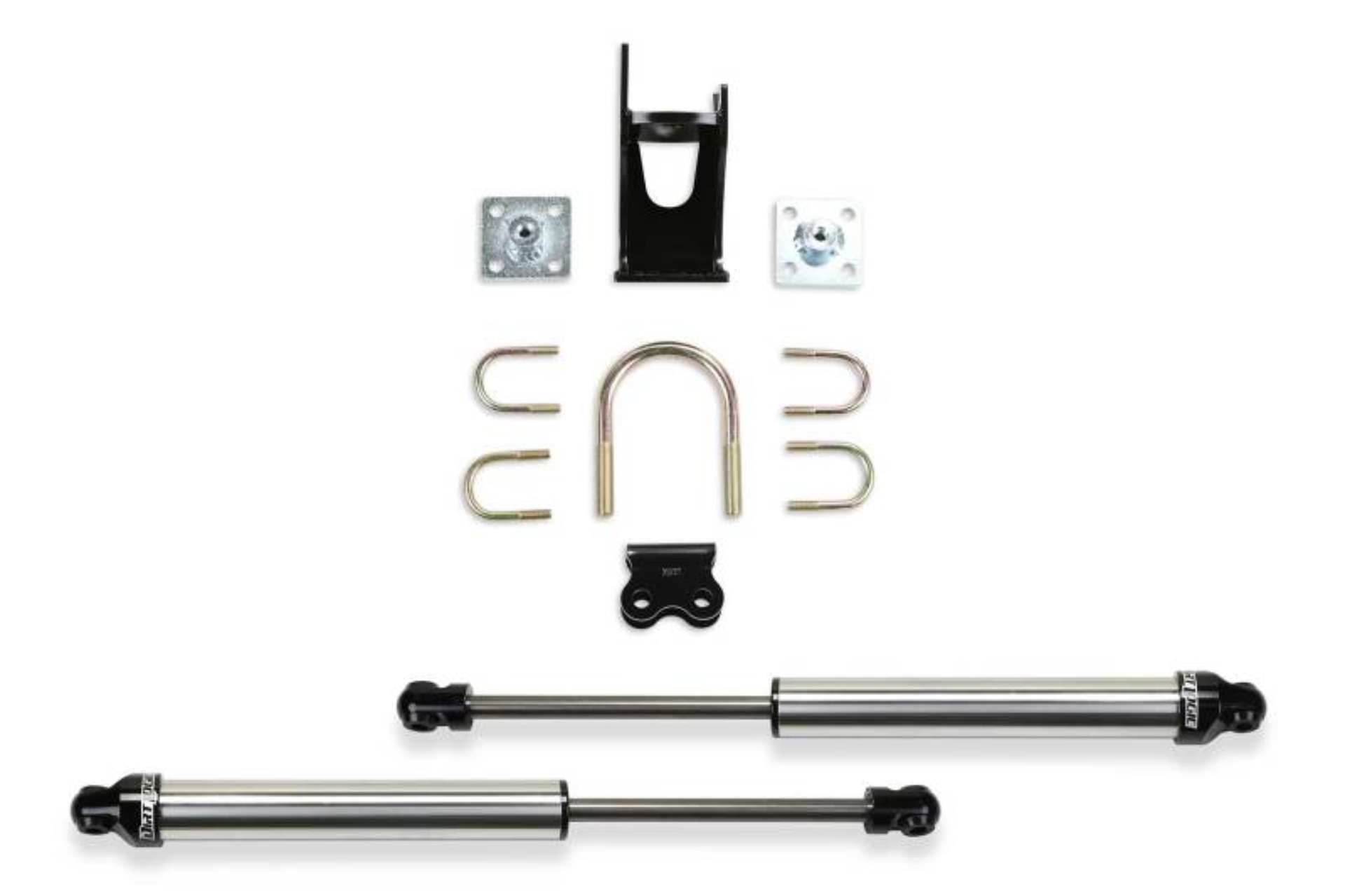 Picture of Fabtech 05-21 Ford F250/350 4WD Dual Steering Stabilizer System (Opposing Style) w/DL 2.25 Shocks