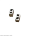 Picture of Fabtech 4in Front Leaf Spring Block Kit - 2.5in Wide w/Bump Stop