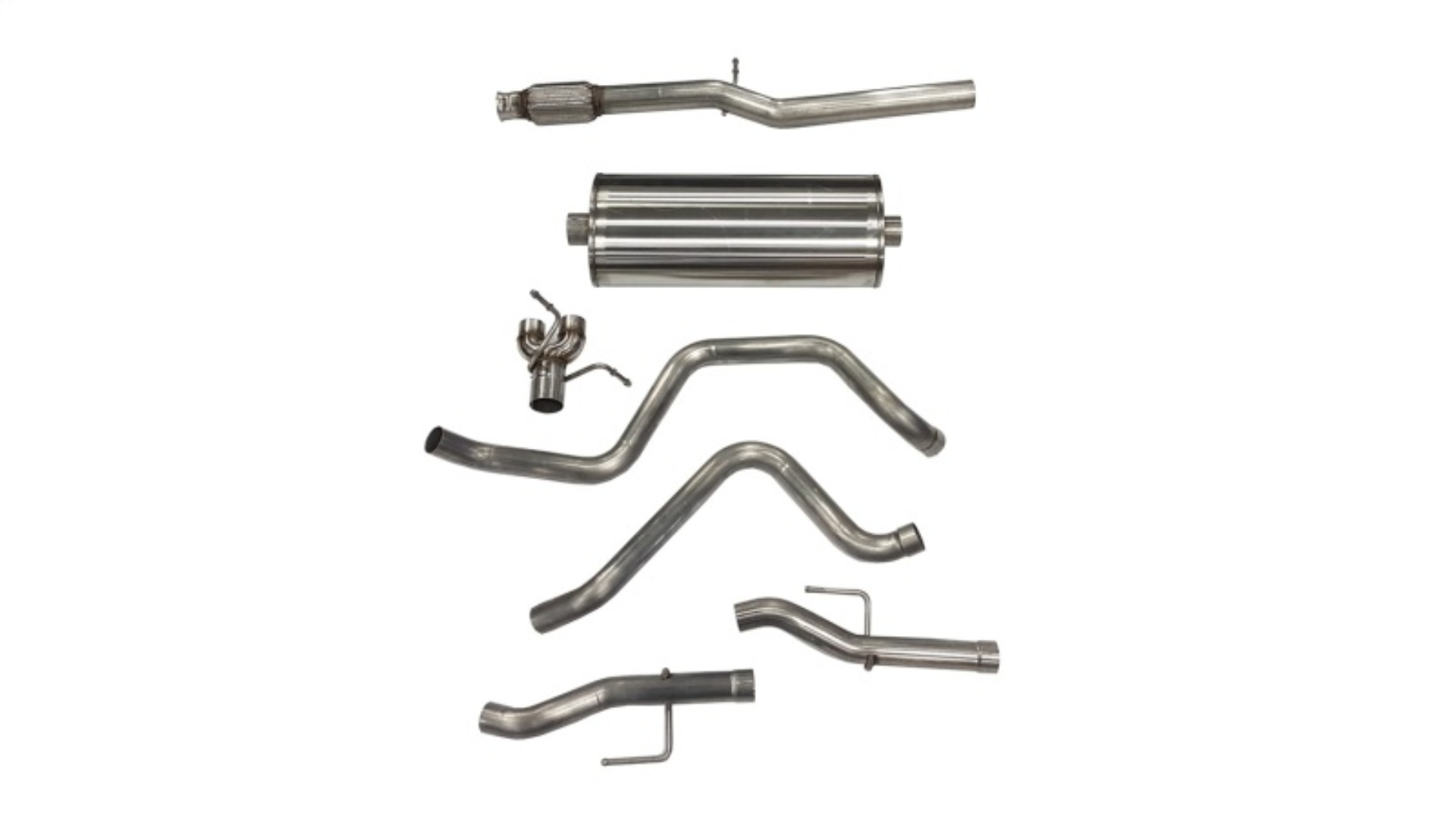 Picture of Corsa 19-23 Chevy Silverado/GMC Sierra 6.2L Crew Cab Short Bed 147.5 Cat-Back Dual Rear Exit No Tips