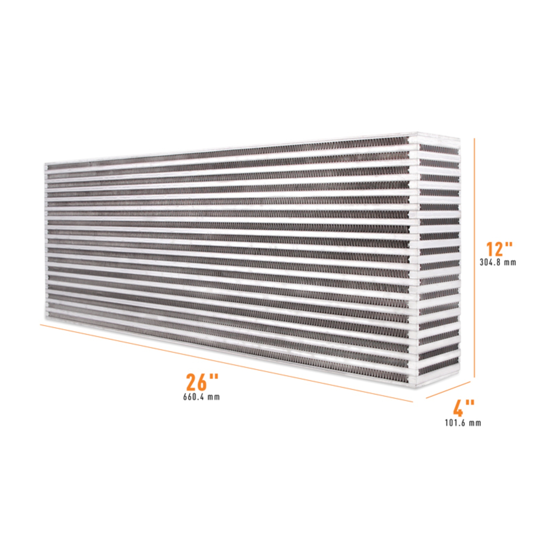 Picture of Mishimoto Universal Air-to-Air Intercooler Core - 26in / 12in / 4in