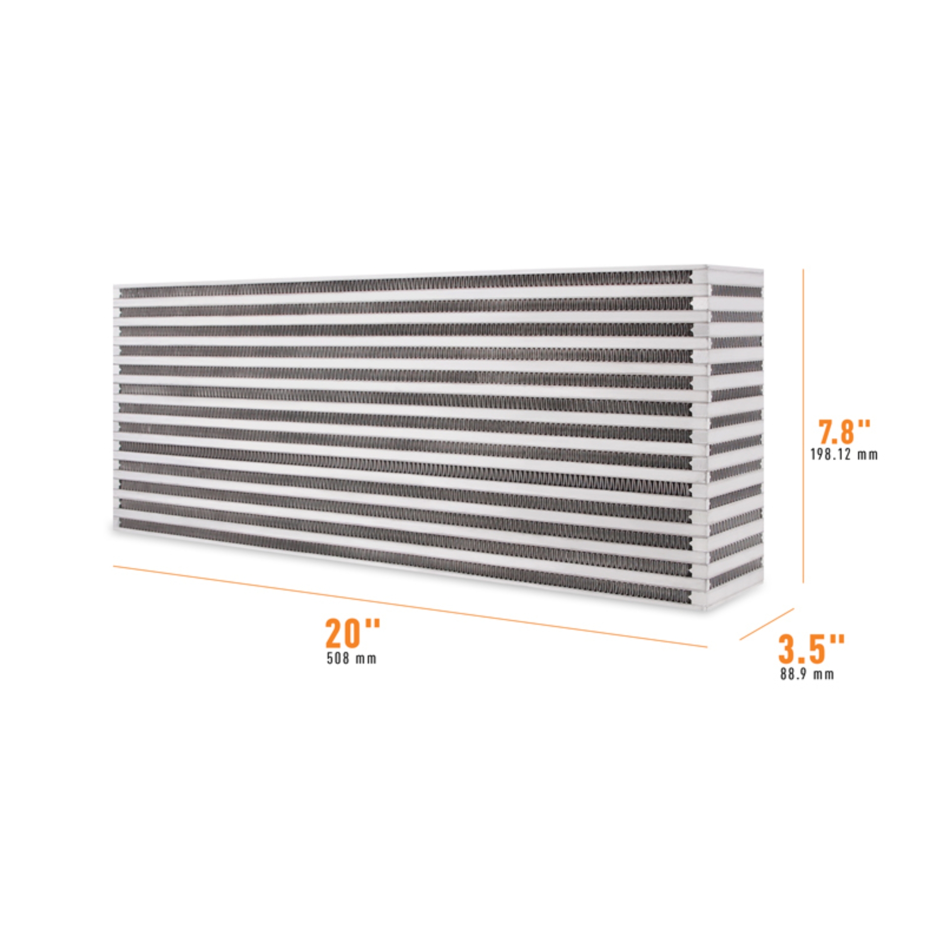 Picture of Mishimoto Universal Air-to-Air Intercooler Core - 20in / 7.8in / 3.5in