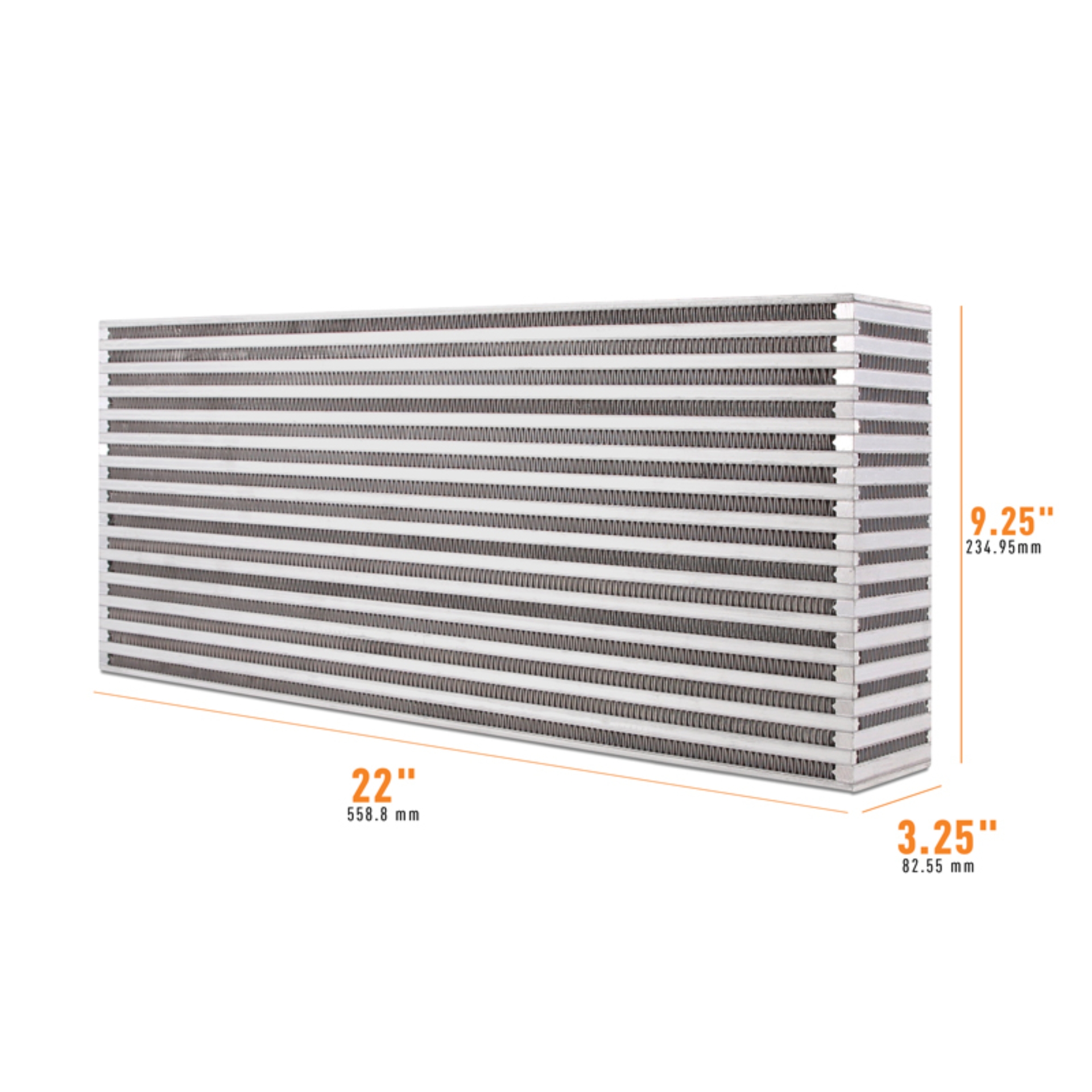 Picture of Mishimoto Universal Air-to-Air Intercooler Core - 22in / 9.25in / 3.25in