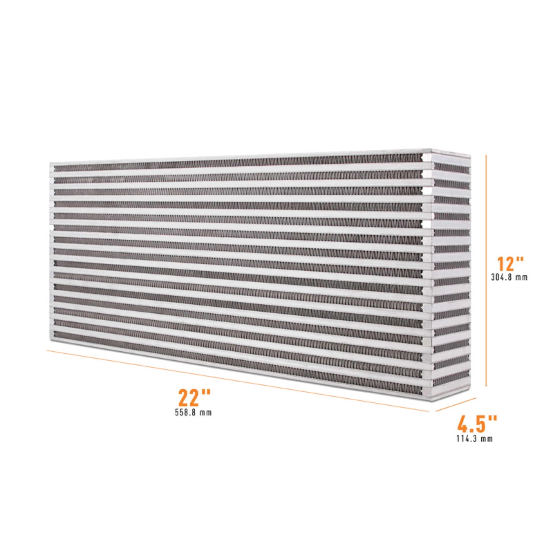 Picture of Mishimoto Universal Air-to-Air Intercooler Core - 22in / 12in / 4.5in