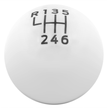 Picture of Ford Racing 15-19 Ford Mustang EcoBoost / GT w/ 6-Speed Manual Transmission Bullitt White Shift Knob
