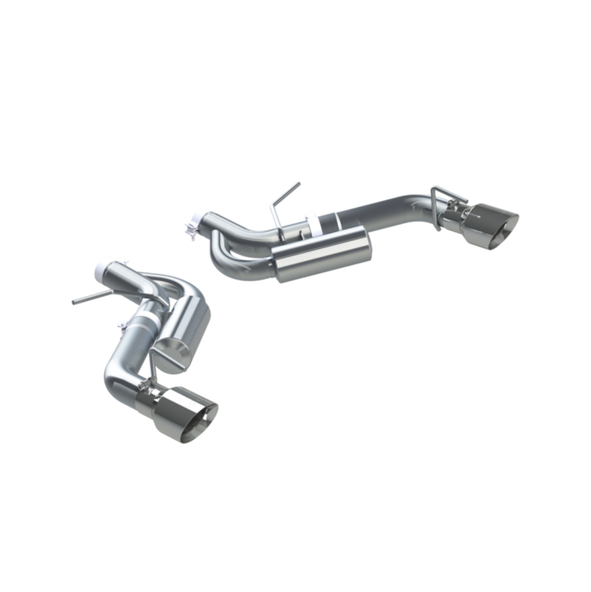 Picture of MBRP 16-19 Chevrolet Camaro SS Dual Rear Exit Axle Back w/ 4.5in OD Tips - AL (Non NPP Models)