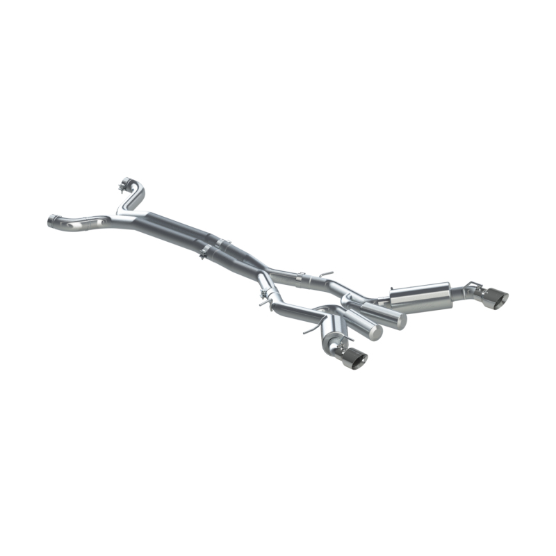 Picture of MBRP 16-19 Chevrolet Camaro SS 6 Speed 3in Dual Cat Back w/ 4.5in OD Tips - 409 (Non NPP Models)