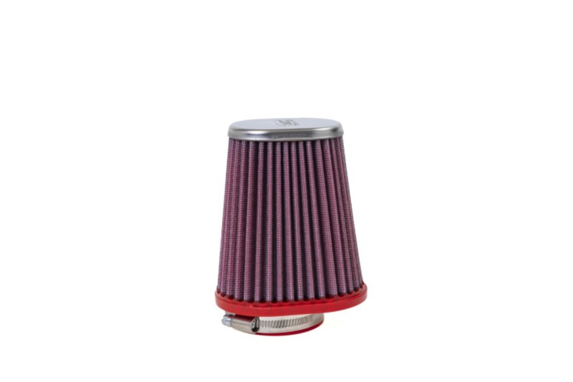 Picture of BMC Conical Carburetor Filter w/Chrome Top - Left 50mm Inlet / 120 H