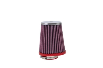 Picture of BMC Conical Carburetor Filter w/Chrome Top - Left 50mm Inlet / 120 H