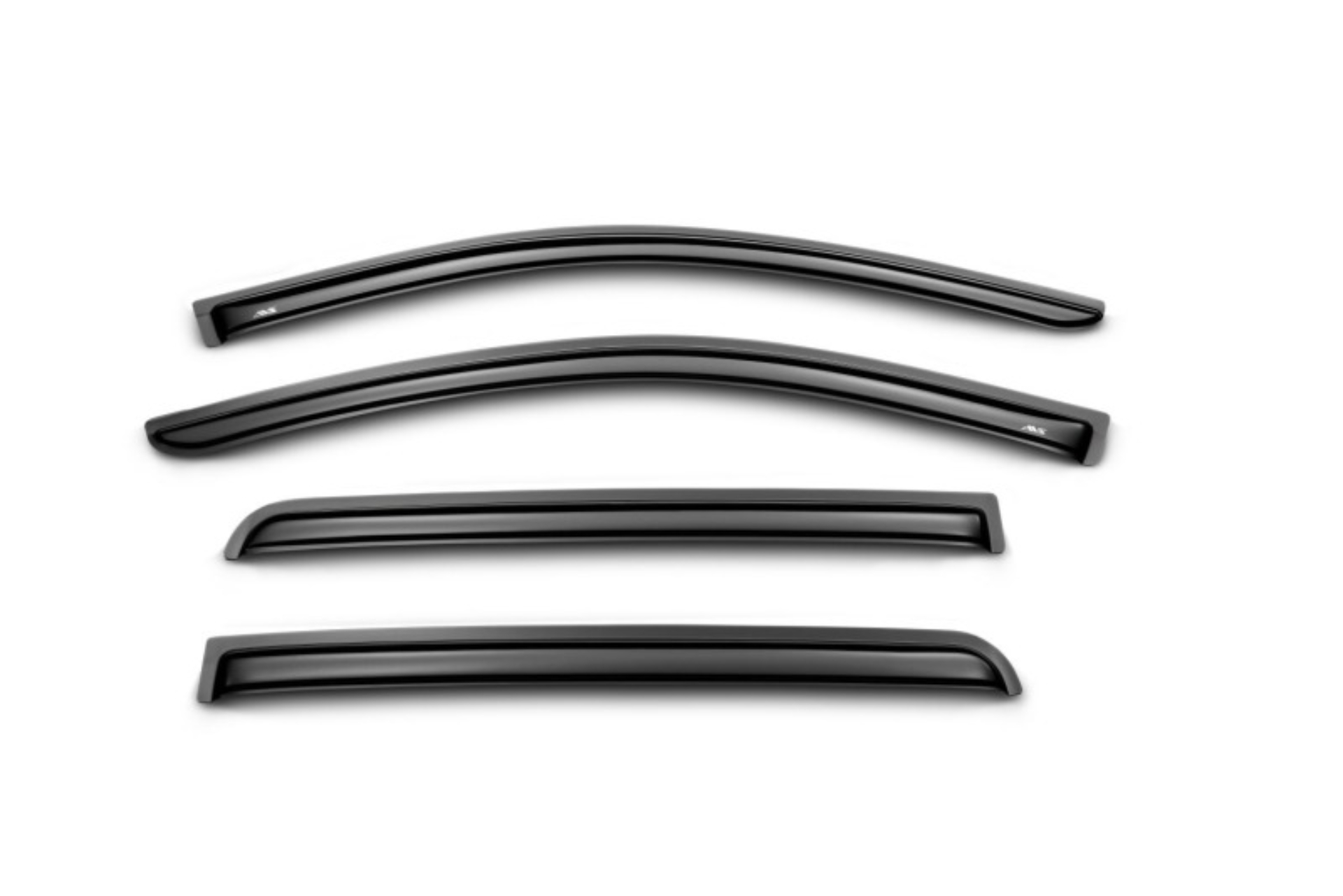 Picture of AVS 11-19 Ford Ranger Crew Cab Ventvisor Outside Mount Window Deflectors 4pc - Smoke