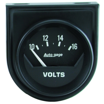 Picture of Autometer AutoGage 2in Voltmeter 10-16V Auto Gauge - Black