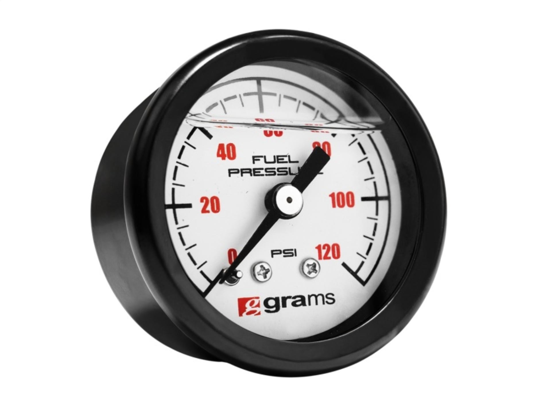 Picture of Grams Performance Universal 0-120 PSI Fuel Pressure Gauge - White Face