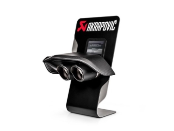 Picture of Akrapovic Counter Display with Sample Tail Pipe Set and Carbon Diffuser (High Gloss)