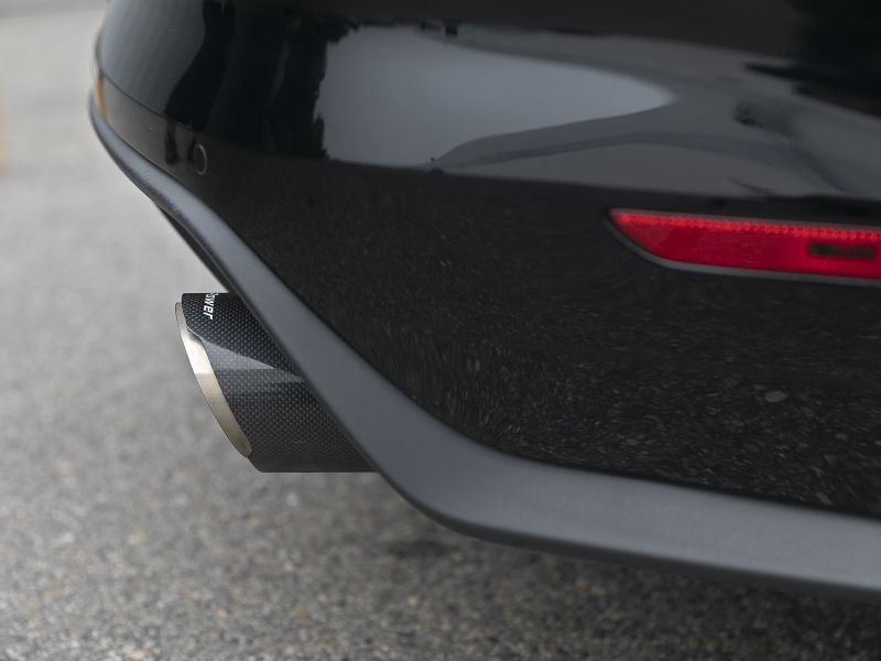 Picture of aFe MACH Force Xp SS Axle Back Exhaust System w/ Carbon Fiber Tips 15-17 Ford Mustang GT V8-5.0L