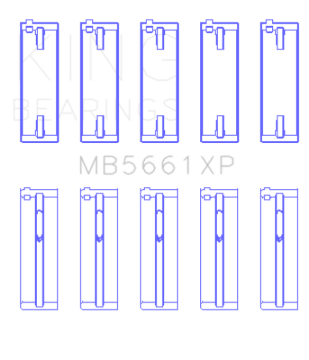Picture of King Engine Bearings Audi / VW ADZ/AWT/APK (Size +0.25mm) Main Bearing Set