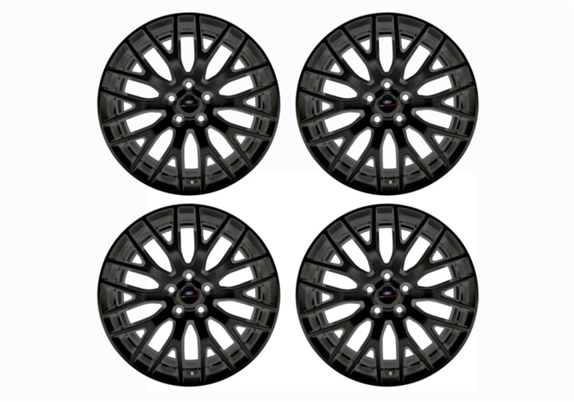 Picture of Ford Racing 15-16 Mustang GT 19X9 and 19X9.5 Wheel Set with TPMS Kit - Matte Black