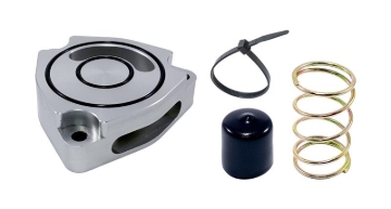 Picture of Torque Solution Blow Off BOV Sound Plate (Silver) 11+ Hyundai Veloster Turbo