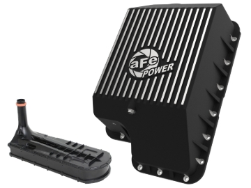 Picture of aFe Transmission Pan (Black); Ford Diesel Trucks 03-10 V8-6.0/6.4L (td)