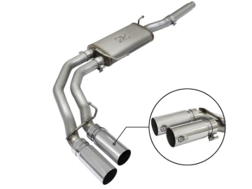Picture of aFe Rebel Exhausts Cat-Back SS Ford F-150 04-08 V8 4.6/5.4L w/ Polished Tips