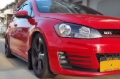 Picture of Rally Armor 15-21 MKVII VW Golf/GTI Black UR Mud Flap w/Grey Logo