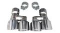 Picture of Corsa 18-23 4.0in Twin Tip Polished Pro-Series Tip Kit Fits No-Valve Mustang Exhaust Clamps Inc