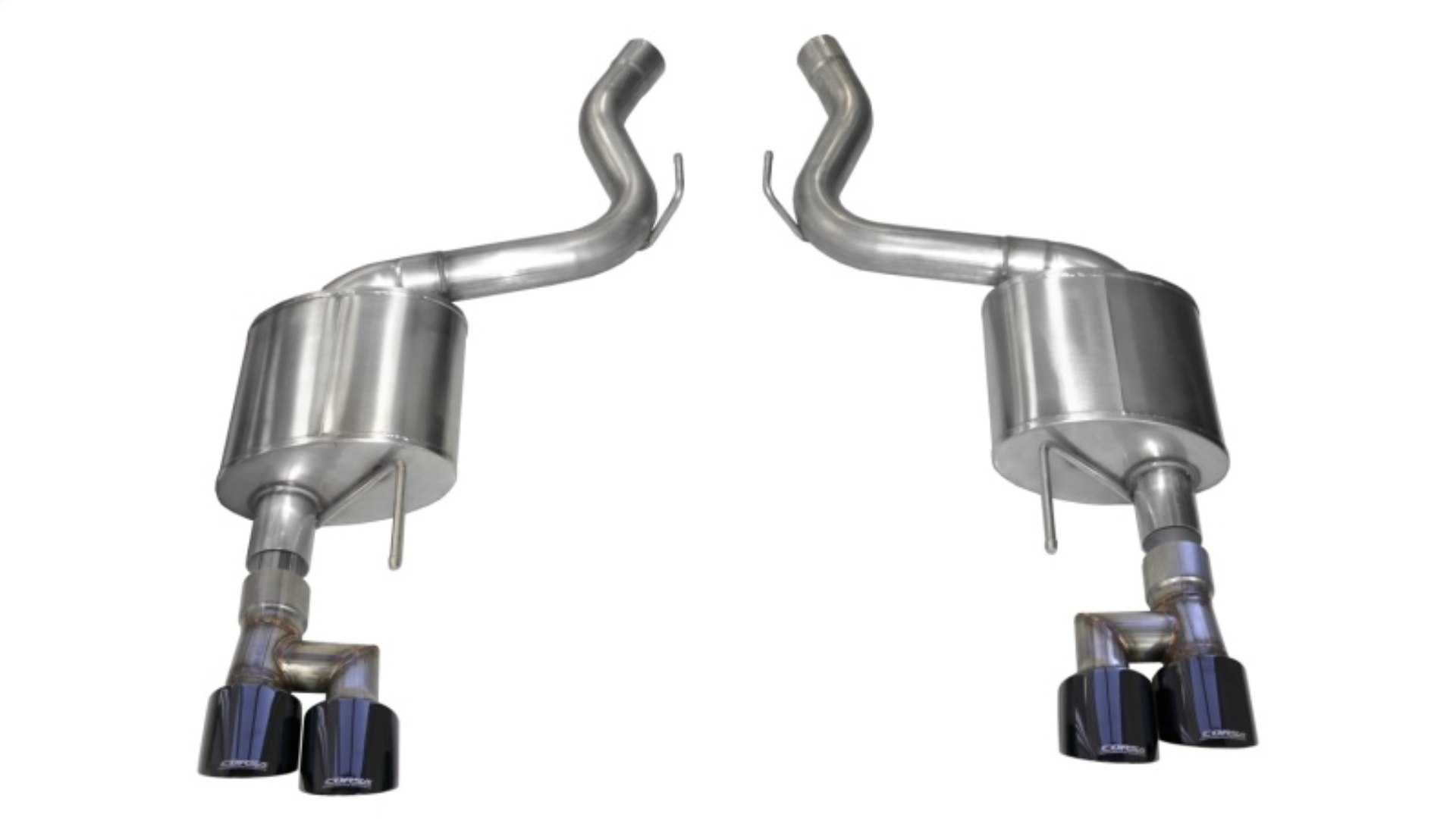 Picture of Corsa 18-19 Ford Mustang 5.0L 3in Touring Axle-Back Dual Rear Exit w/ 4in Black PVD Pro-Seri