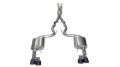 Picture of Corsa 18-23 Ford Mustang 5.0L V8 3in Xtreme Cat-Back Dual Rear Exit w/ 4in Black PVD Pro-Series Tips