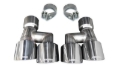 Picture of Corsa 18-23 4.0in Twin Tip Polished Pro-Series Tip Kit Fits No-Valve Mustang Exhaust Clamps Inc