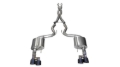 Picture of Corsa 18-23 Ford Mustang 5.0L V8 3in Xtreme Cat-Back Dual Rear Exit w/ 4in Black PVD Pro-Series Tips