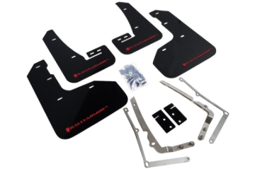 Picture of Rally Armor 15-17.5 MKVII VW Golf R Black UR Mud Flap w/Red Logo