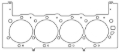 Picture of Cometic GM / Mercury 8.1L 496ci 4.350in Bore .051in MLS LH Head Gasket