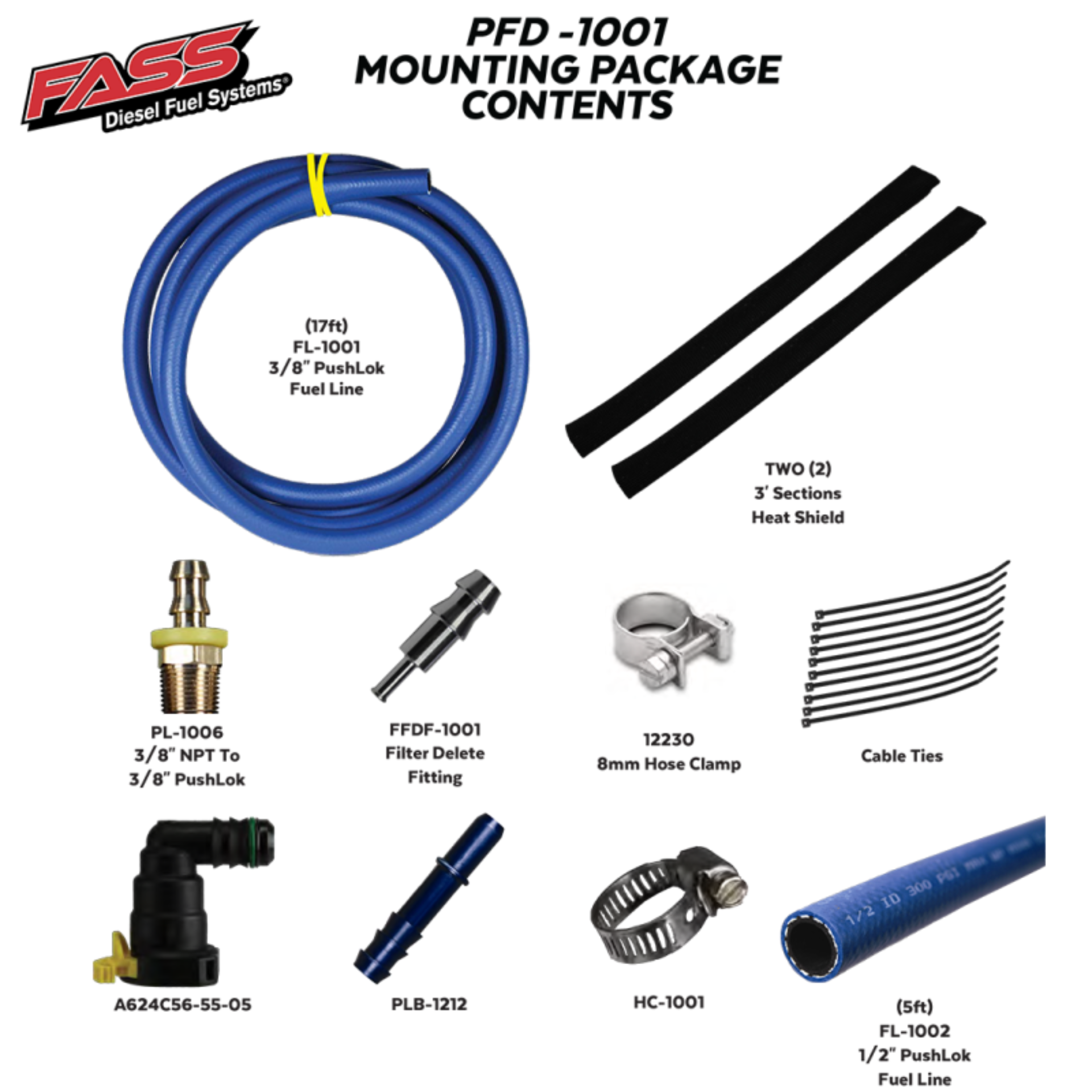 Picture of FASS 11-19 Ford Powerstroke Filter Delete Kit PFD-1001