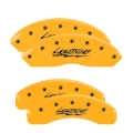 Picture of MGP 4 Caliper Covers Engraved Front & Rear Lightning Yellow Finish Black Char 2000 Ford F-150