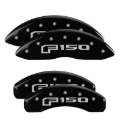 Picture of MGP 4 Caliper Covers Engraved Front & Rear Oval Logo/Ford Black Finish Silver Char 2013 Ford F-150