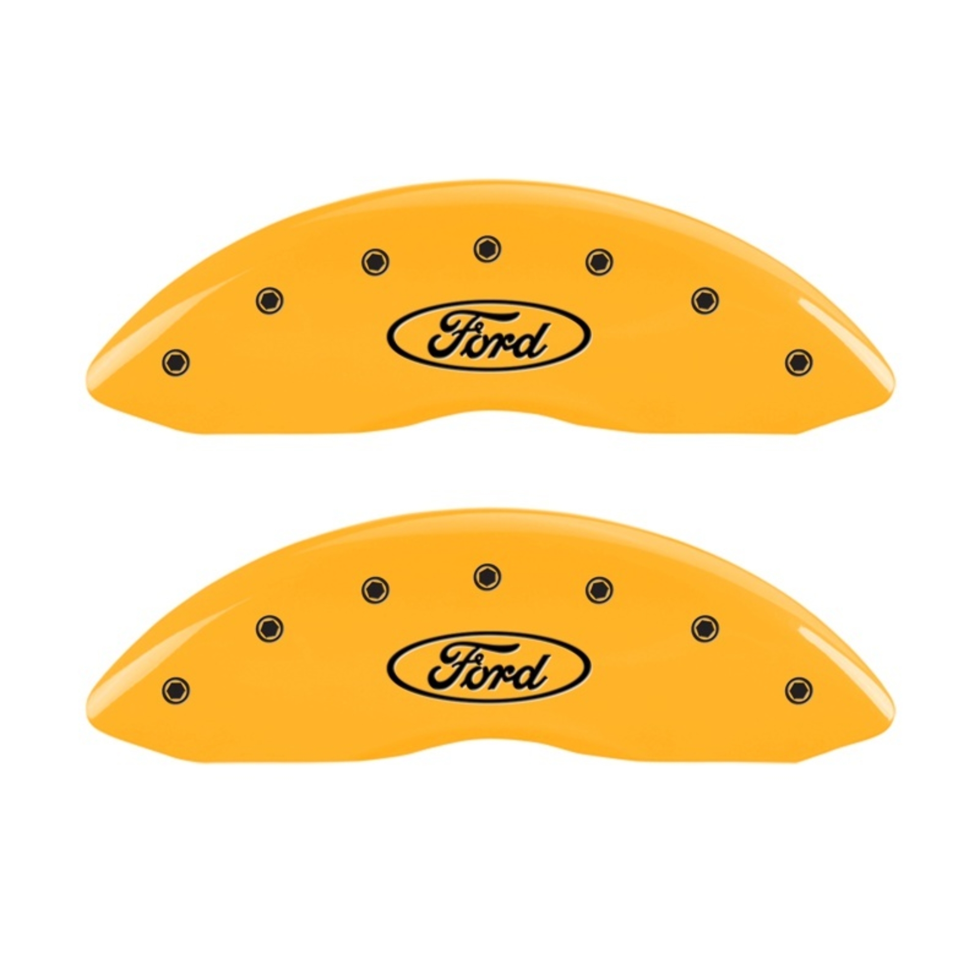 Picture of MGP 2 Caliper Covers Engraved Front Oval Logo/Ford Yellow Finish Blk Char 1998 Ford E-150