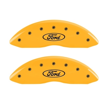 Picture of MGP 2 Caliper Covers Engraved Front Oval Logo/Ford Yellow Finish Blk Char 1998 Ford E-150