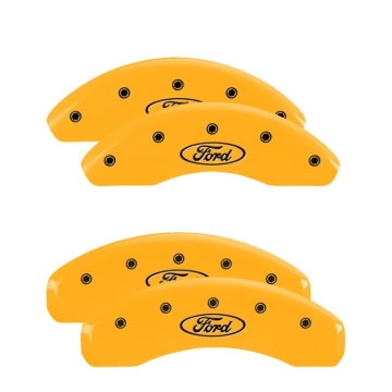 Picture of MGP 4 Caliper Covers Engraved Front & Rear Oval Logo/Ford Yellow Finish Black Char 1998 Ford Ranger