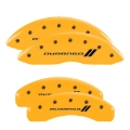 Picture of MGP 4 Caliper Covers Engraved F & R w/ Stripes/Durango Yellow Finish Black Char 2006 Dodge Durango