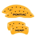 Picture of MGP 4 Caliper Covers Engraved Front Pontiac Rear Gxp Yellow Finish Black Char 2008 Pontiac G8
