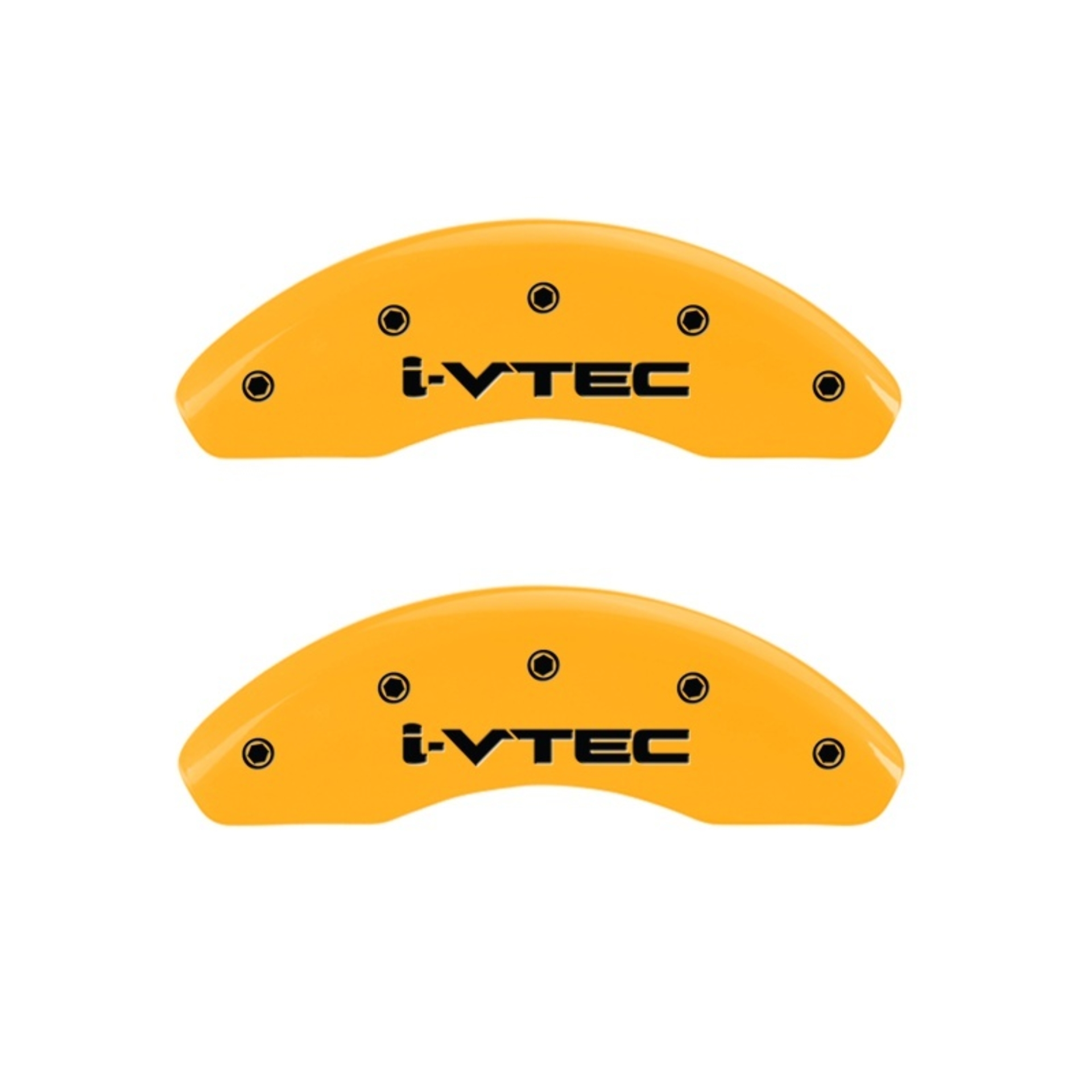 Picture of MGP 2 Caliper Covers Engraved Front I-Vtec Yellow Finish Black Characters 2009 Honda Civic
