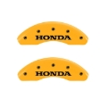 Picture of MGP 2 Caliper Covers Engraved Front Honda Yellow Finish Black Characters 2007 Honda Civic
