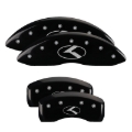 Picture of MGP 4 Caliper Covers Engraved Front & Rear Circle K/Kia Black Finish Silver Char 2019 Kia Optima