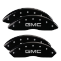 Picture of MGP 4 Caliper Covers Engraved Front & Rear GMC Black Finish Silver Char 2009 GMC Savana 2500