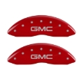 Picture of MGP 2 Caliper Covers Engraved Front GMC Red Finish Silver Characters 2008 GMC Canyon