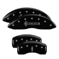 Picture of MGP 4 Caliper Covers Engraved Front Lincoln Rear Star Logo Black Finish Silver Char 2017 Lincoln MKZ