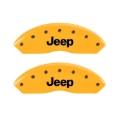 Picture of MGP 2 Caliper Covers Engraved Front Jeep Yellow Finish Black Characters 2006 Jeep Wrangler