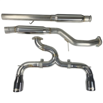 Picture of Injen 16-18 Ford Focus RS 3in Cat-Back Stainless Steel Exhaust w/ 4in Black Chrome Tips