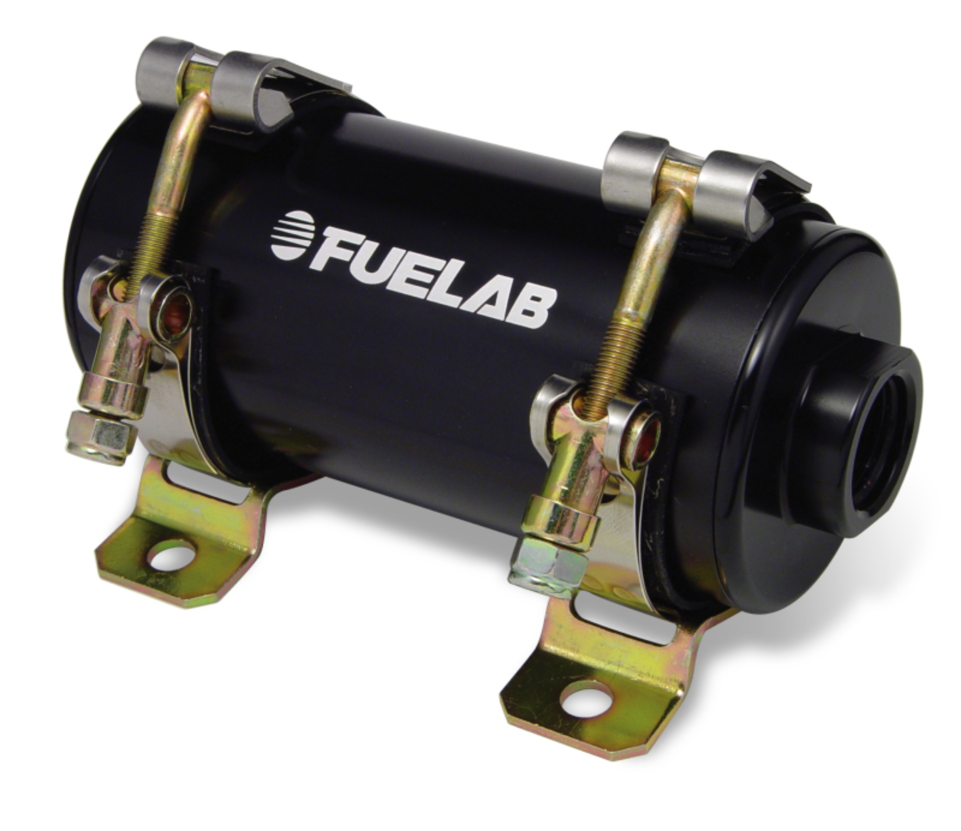 Picture of Fuelab Prodigy Reduced Size Carb In-Line Fuel Pump w/Internal Bypass - 800 HP - Black