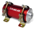 Picture of Fuelab Prodigy High Flow Carb In-Line Fuel Pump - 1800 HP - Red